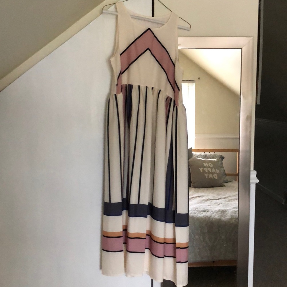 Striped dress, casual or dress it up!